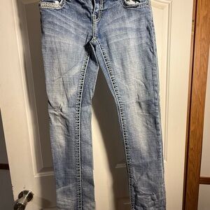 Rock & Roll Cowgirl Light Blue Skinny Jeans